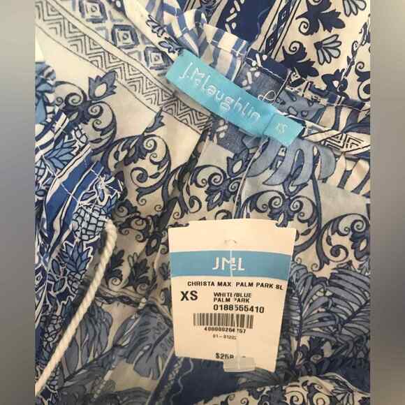 J. McLaughlin Christa Maxi Dress in Palm Park woman’s size XS NWT - Picture 10 of 11